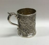 A fine quality rare silver christening cup attract