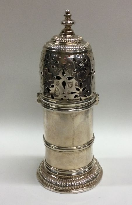 A rare Queen Anne silver lighthouse caster on gadr - Image 2 of 2