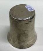 A Russian silver engraved tapering beaker. Approx.