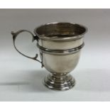 A small silver christening cup. Birmingham. Approx