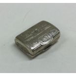 An attractive Georgian silver vinaigrette with gil