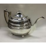NEWCASTLE: A good quality Georgian silver teapot a