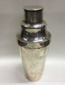 A heavy Chinese silver cocktail shaker of typical