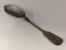 EXETER: A fiddle and thread pattern silver butter
