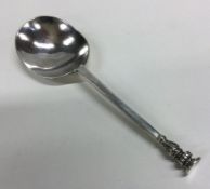 A good mid 17th Century seal top silver spoon with