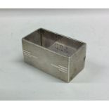 A good heavy engine turned silver napkin ring. Bir