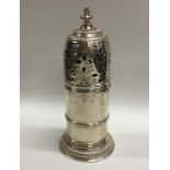 A rare Queen Anne silver lighthouse caster on gadr