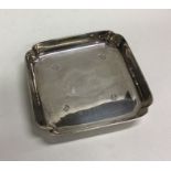 A good quality silver dish with cut corners. Londo