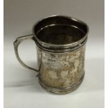 An Edwardian silver christening cup. Sheffield. Ap