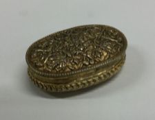 An 18th Century Indian silver gilt snuff box decor