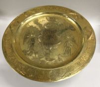 A rare Russian silver gilt tazza attractively deco