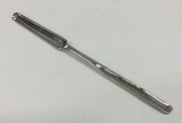 A good Georgian silver double ended marrow scoop.