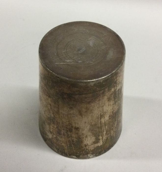 A large tapering silver beaker with scroll decorat - Image 2 of 2