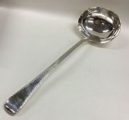An attractive Victorian silver soup ladle. London.