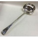 An attractive Victorian silver soup ladle. London.