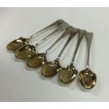 A good set of six OE pattern silver egg spoons. Lo