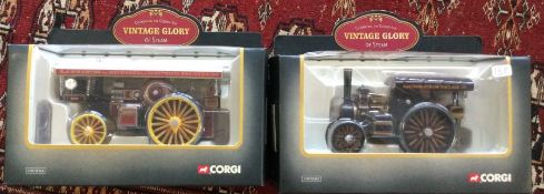 Two boxed Corgi traction engines. Est. £10 - £20.