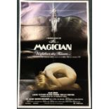 A Menahem Golan 'The Magician' film poster. Approx