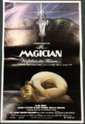 A Menahem Golan 'The Magician' film poster. Approx