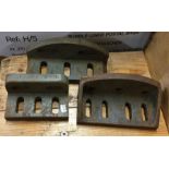 A quantity of three engineering mounts. Est. £10 - £15.