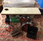 A Mamod Traction Engine model with box and original burner. Est. £60 - £70.