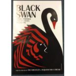 A 'Black Swan' film poster. approx. 102cms x 68cms