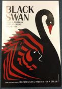 A 'Black Swan' film poster. approx. 102cms x 68cms