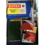 A Bayko construction set together with other items
