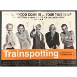 A Polygram 'Trainspotting' film poster. Approx. 69