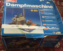 A Wilesco 'Dampfmaschine' numbered D20 in box. Es