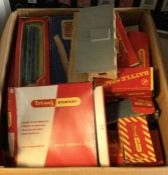 A box containing Hornby OO gauge items etc. Est. £