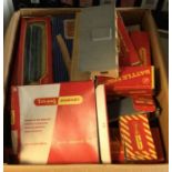 A box containing Hornby OO gauge items etc. Est. £