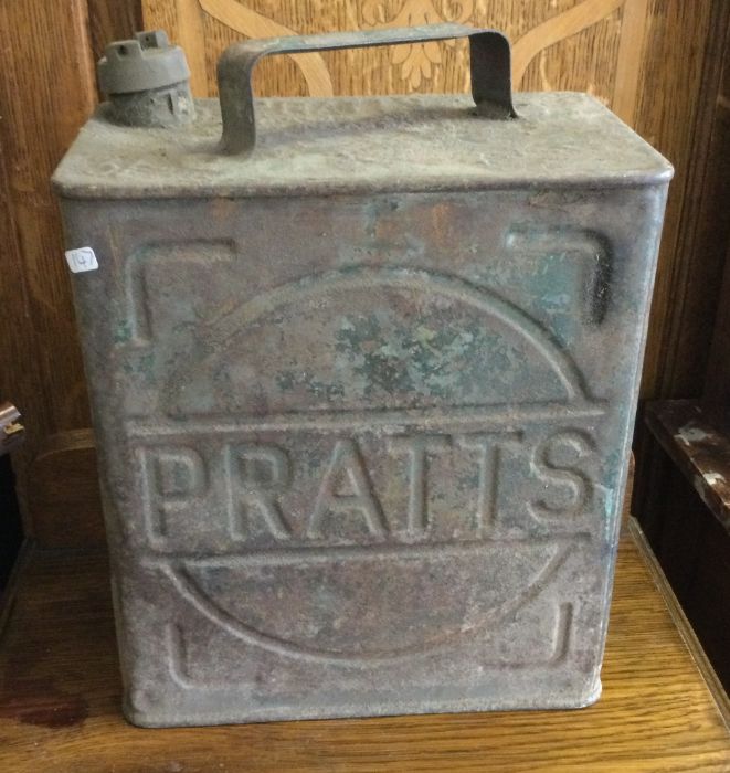 A vintage Pratt's fuel can. Est. £10 - £20.