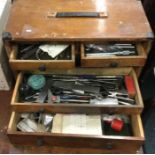 A Moore and Wright Tool Chest and Contents. Est. £80 - £100.
