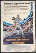 A Roger Moore 'Moonraker' film poster. Review 1 sh