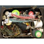 A box containing various electrical components and fittings to include