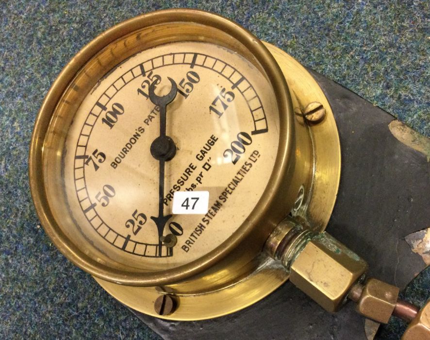 A British Steam Specialities Ltd Pressure Gauge for full-size steam engines. Est. £20 - £30. - Image 2 of 2