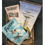 A selection of magazines relating to aeronautical engineering including publications from "The Aerop