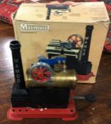 A Mamod Steam Stationary Engine SP1 Model with original box. Est. £30 - £40.