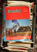 A selection of "Steaming" and other railway magazines. Est. £10 - £15.