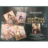 A Julie Walters 'Personal Services' film poster. A