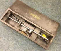 A boxed Moore and Wright Sheffield Surface Scribing gauge together with a