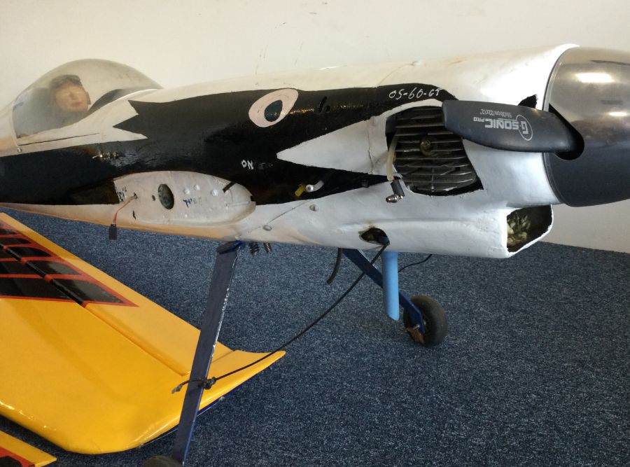 A large scratch built model Extra 300 aircraft wit - Image 2 of 2