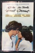 A John Travolta 'Moment By Moment' film poster. Ap