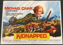 A Michael Caine 'Kidnapped' film poster. Approx. 1