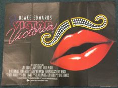 A Blake Edward's 'Victor Victoria' film poster. Ap