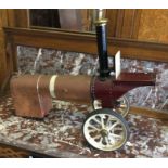 A two inch scale boiler for "Minnie" traction engine with fowler front. Est. £1100 - £1200.