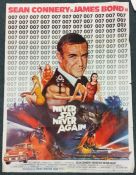 A Sean Connery 'Never Say Never Again' film poster