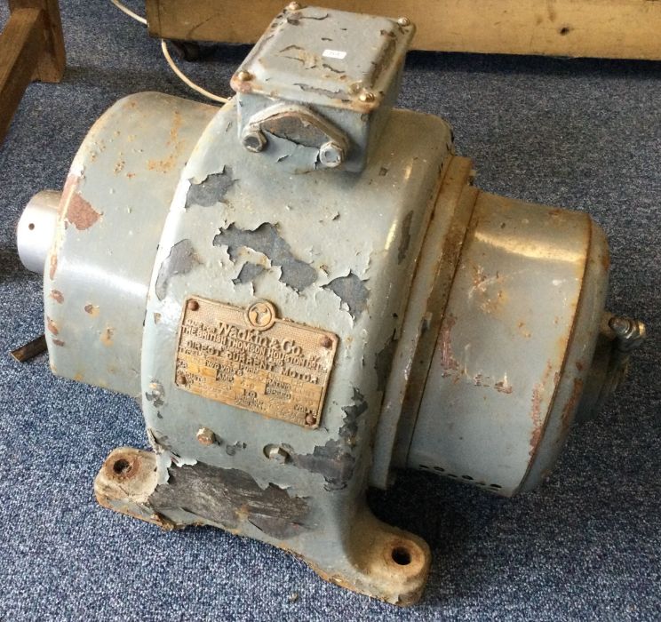 A Wadkin & Co. Direct Current Motor Type DY 1815 220-230v. Est. £150 - £200.