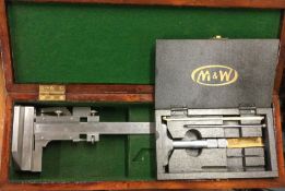 A Chesterman No 368 Height Gauge together with a Moore and Wright Depth Gauge. Est. £20 - £30.